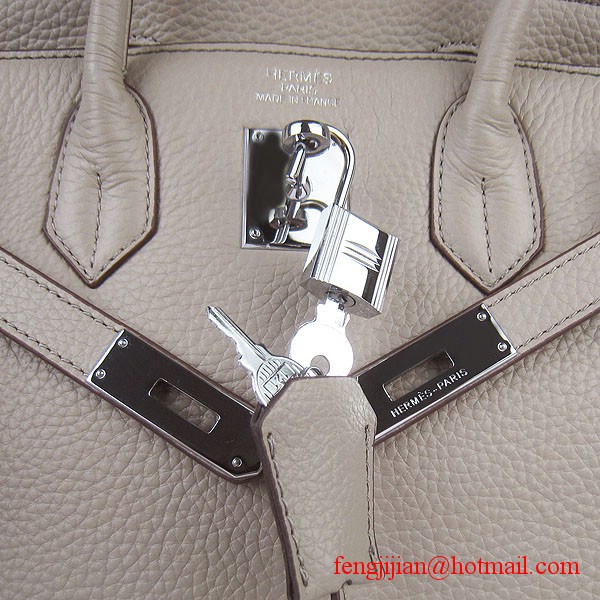 Hermes Birkin 30cm Togo Leather Bag Grey 6088